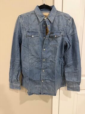 Ralph Lauren Denim Western Shirt in Light Blue